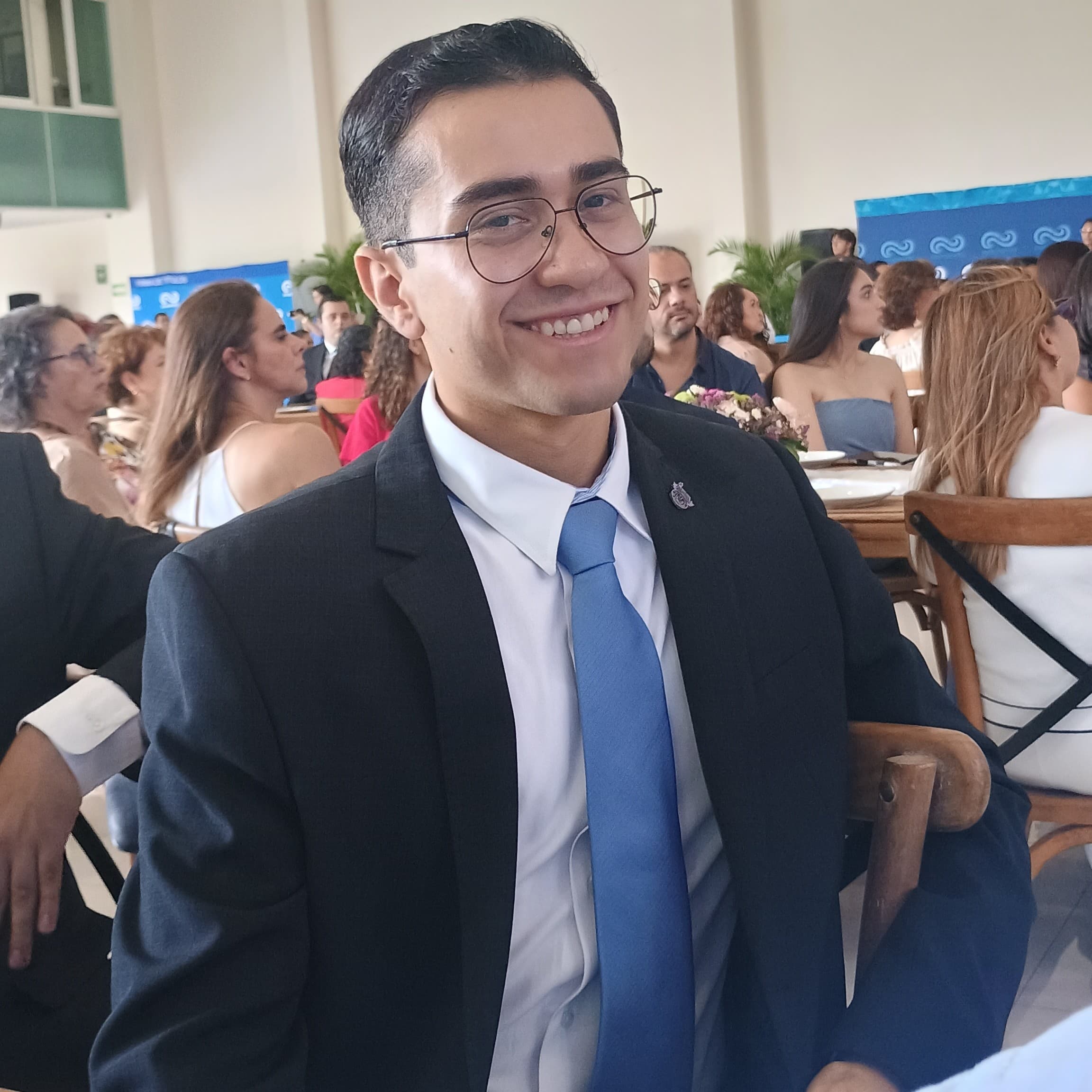 Alex giving a big smile